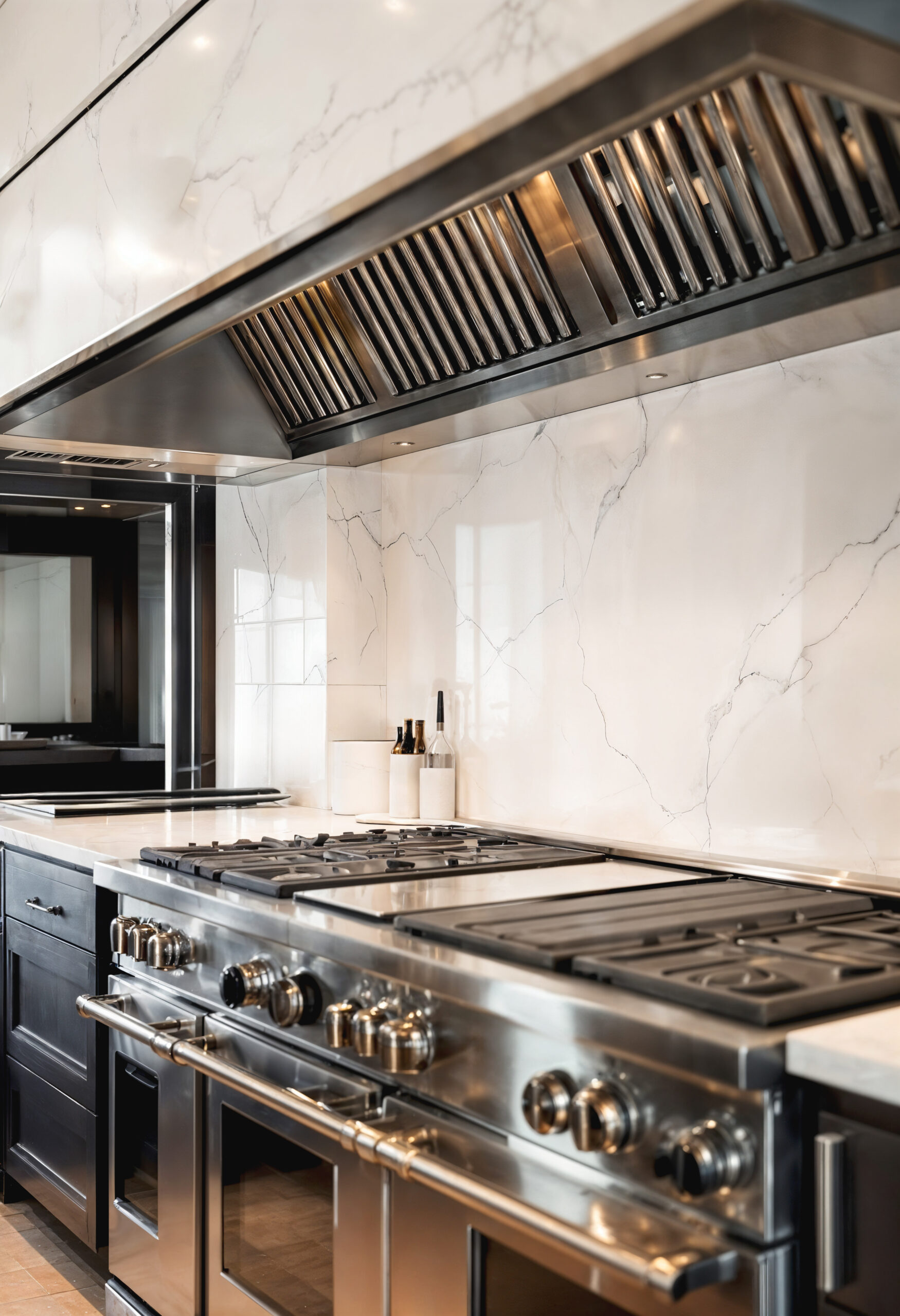 luxury kitchen with stainless steel appliances
