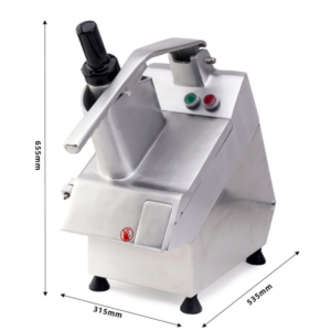IMP half moon commercial vegetable cutter with feed hopper and cutting disc
